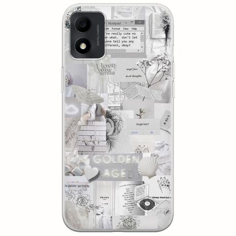 Aesthetic White TCL 305i Flexible TPU (Διάφανη Σιλικόνη)