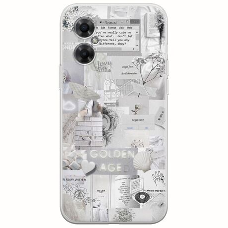 Aesthetic White Xiaomi Poco M4 5G Flexible TPU (Διάφανη Σιλικόνη)