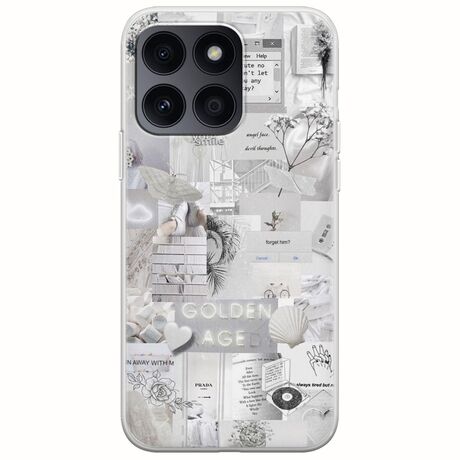 Aesthetic White Honor X8b Flexible TPU (Διάφανη Σιλικόνη)