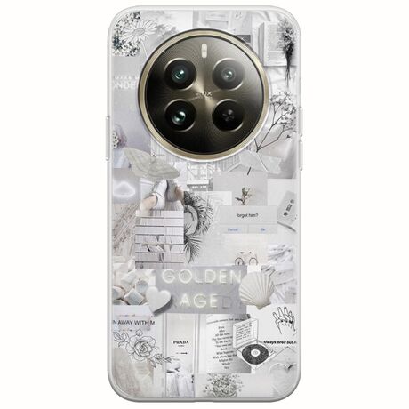 Aesthetic White Realme 12 Pro Plus 5G Flexible TPU (Διάφανη Σιλικόνη)