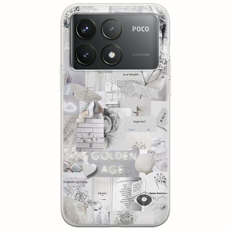 Aesthetic White Xiaomi Poco F6 Pro 5G Flexible TPU (Διάφανη Σιλικόνη)