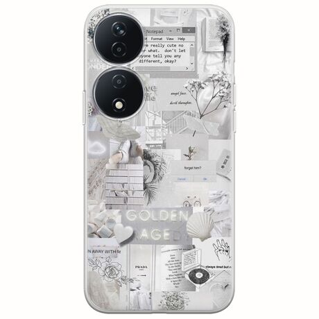 Aesthetic White Honor 90 Smart 5G Flexible TPU (Διάφανη Σιλικόνη)