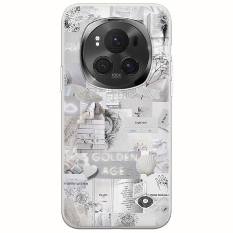 Aesthetic White Honor Magic 6 Pro 5G Flexible TPU (Διάφανη Σιλικόνη)