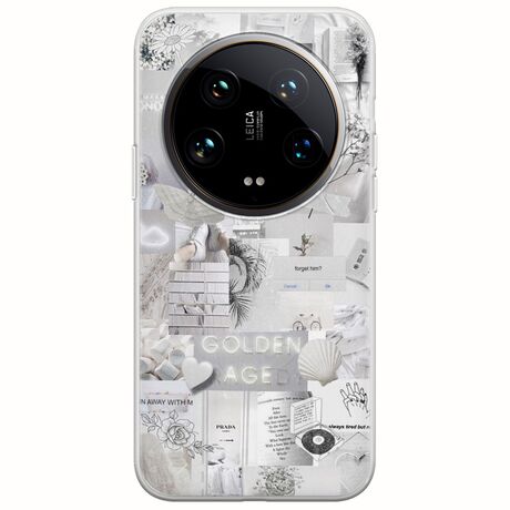 Aesthetic White Xiaomi 14 Ultra 5G Flexible TPU (Διάφανη Σιλικόνη)