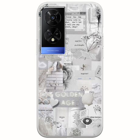 Aesthetic White TCL 50 5G Flexible TPU (Διάφανη Σιλικόνη)