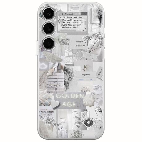 Aesthetic White Samsung Galaxy S24 FE 5G Flexible TPU (Διάφανη Σιλικόνη)