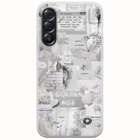Aesthetic White Samsung Galaxy A56 5G Flexible TPU (Διάφανη Σιλικόνη)