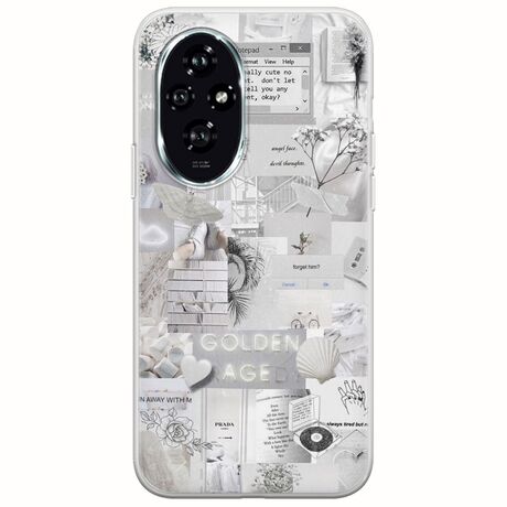 Aesthetic White Honor 200 5G Flexible TPU (Διάφανη Σιλικόνη)