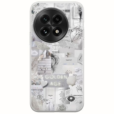 Aesthetic White OnePlus 13 5G Flexible TPU (Διάφανη Σιλικόνη)