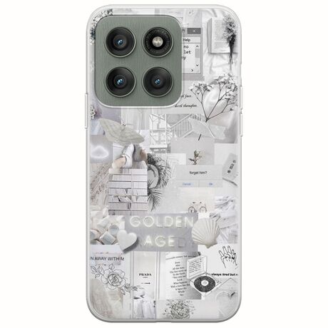 Aesthetic White Motorola Edge 60 Fusion 5G Flexible TPU (Διάφανη Σιλικόνη)