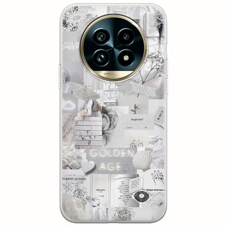 Aesthetic White Realme 13 Pro 5G Flexible TPU (Διάφανη Σιλικόνη)