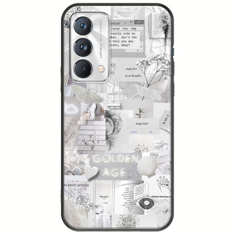 Aesthetic White Realme GT Master Edition Black TPU (Μαύρη Σιλικόνη)