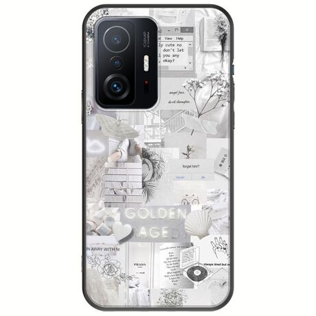 Aesthetic White Xiaomi 11T / 11T Pro Black TPU (Μαύρη Σιλικόνη)