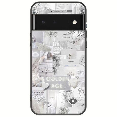 Aesthetic White Google Pixel 6 Pro 5G Black TPU (Μαύρη Σιλικόνη)