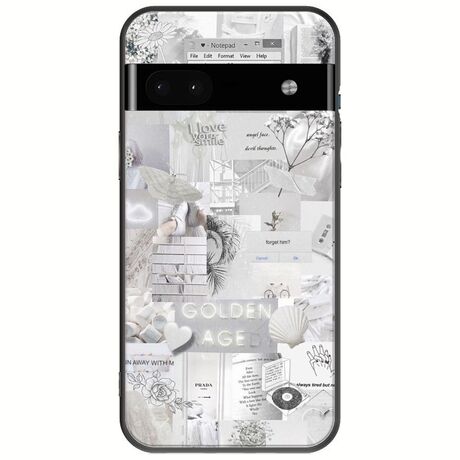 Aesthetic White Google Pixel 6a 5G Black TPU (Μαύρη Σιλικόνη)