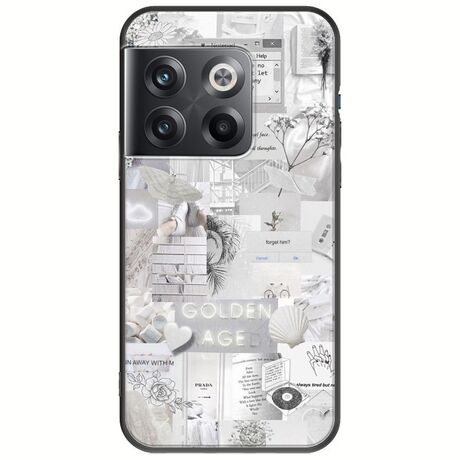 Aesthetic White OnePlus 10T 5G Black TPU (Μαύρη Σιλικόνη)
