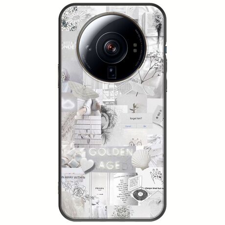 Aesthetic White Xiaomi 12S Ultra Black TPU (Μαύρη Σιλικόνη)