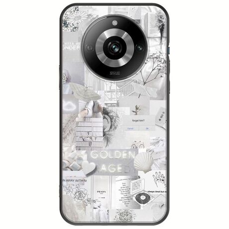 Aesthetic White Realme 11 Pro 5G Black TPU (Μαύρη Σιλικόνη)