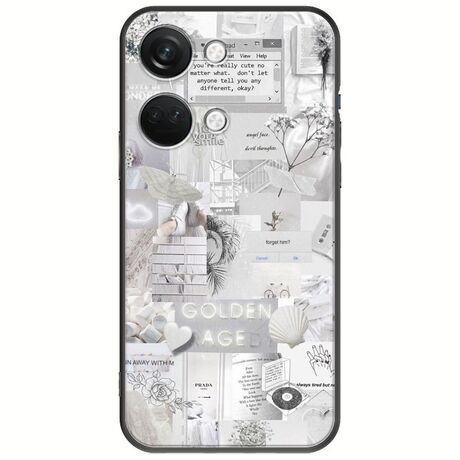 Aesthetic White OnePlus Nord 3 5G Black TPU (Μαύρη Σιλικόνη)