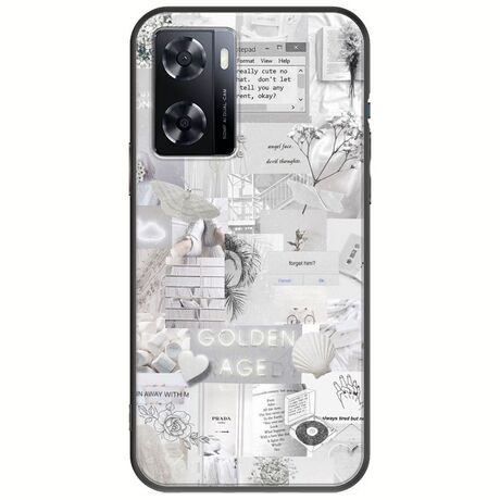 Aesthetic White OnePlus Nord N20 SE Black TPU (Μαύρη Σιλικόνη)