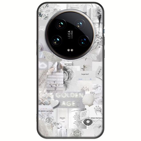 Aesthetic White Xiaomi 14 Ultra 5G Black TPU (Μαύρη Σιλικόνη)