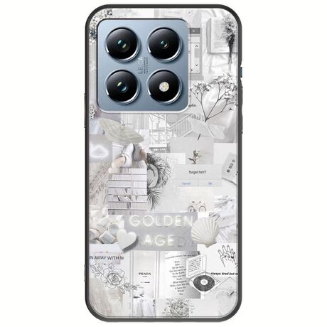 Aesthetic White Xiaomi 14T Pro 5G Black TPU (Μαύρη Σιλικόνη)