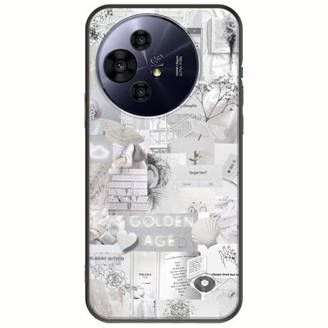 Aesthetic White TCL 50 PRO NXTPAPER 5G Black TPU (Μαύρη Σιλικόνη)