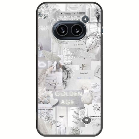 Aesthetic White Nothing Phone (2a) 5G Black TPU (Μαύρη Σιλικόνη)