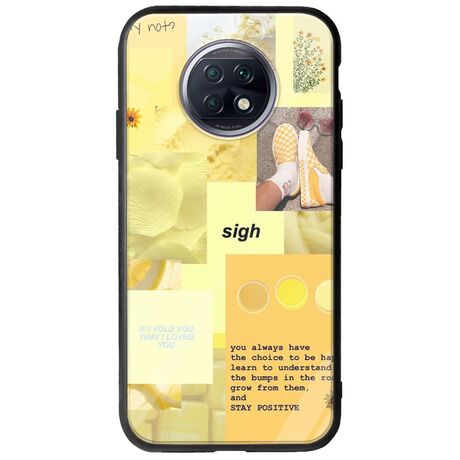 Aesthetic Yellow Xiaomi Redmi Note 9T 5G Groove TPU (Tempered Glass και TPU)