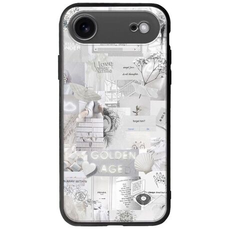 Aesthetic White iPhone Air Groove TPU (Tempered Glass και TPU)