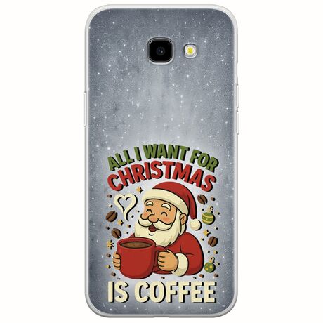 All I Want For Christmas Is - Coffee Samsung Galaxy A3(2017) Flexible TPU (Διάφανη Σιλικόνη)