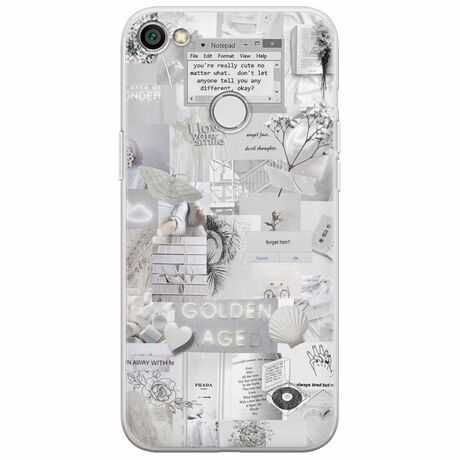 Aesthetic White Xiaomi Redmi Note 5A Prime Flexible TPU (Διάφανη Σιλικόνη)