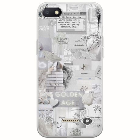 Aesthetic White Xiaomi Redmi 6A Flexible TPU (Διάφανη Σιλικόνη)