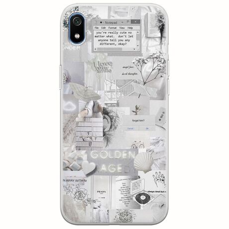 Aesthetic White Xiaomi Redmi 7A Flexible TPU (Διάφανη Σιλικόνη)