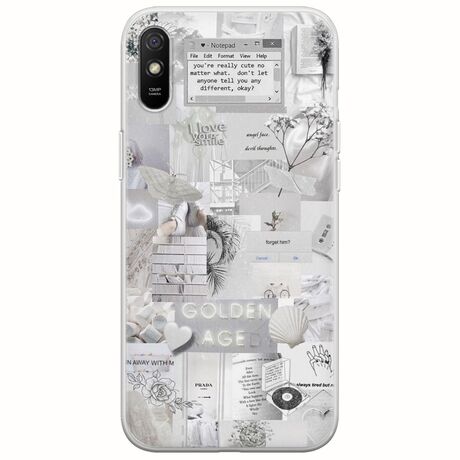 Aesthetic White Xiaomi Redmi 9A Flexible TPU (Διάφανη Σιλικόνη)