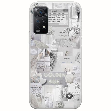 Aesthetic White Xiaomi Redmi Note 11 Pro 4G / 5G Flexible TPU (Διάφανη Σιλικόνη)