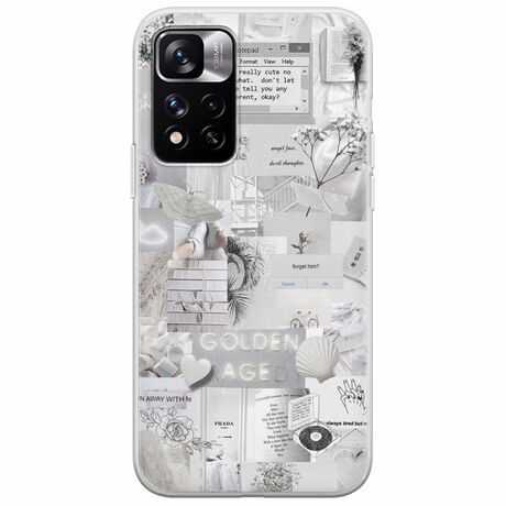 Aesthetic White Xiaomi Redmi Note 11 Pro Plus 5G Flexible TPU (Διάφανη Σιλικόνη)