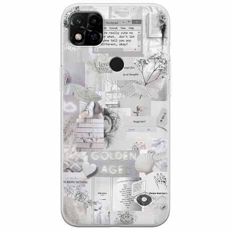 Aesthetic White Xiaomi Redmi 10A Flexible TPU (Διάφανη Σιλικόνη)