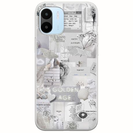 Aesthetic White Xiaomi Redmi A1 Flexible TPU (Διάφανη Σιλικόνη)