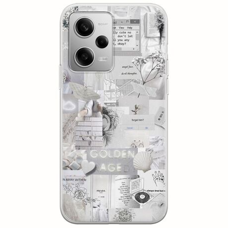 Aesthetic White Xiaomi Redmi Note 12 Pro 5G Flexible TPU (Διάφανη Σιλικόνη)