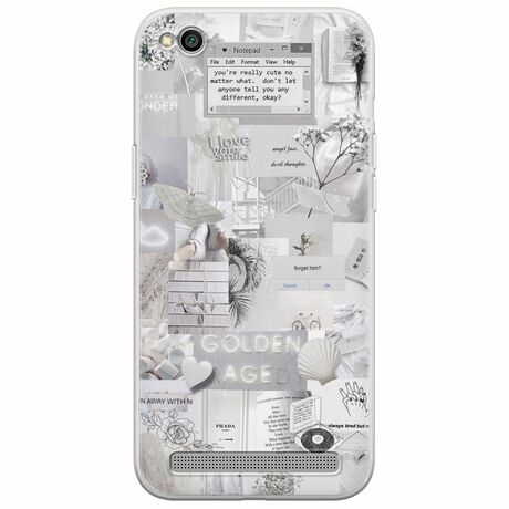 Aesthetic White Xiaomi Redmi 5A Flexible TPU (Διάφανη Σιλικόνη)
