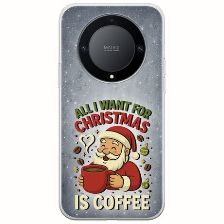 All I Want For Christmas Is - Coffee Honor Magic 5 Lite 5G Flexible TPU (Διάφανη Σιλικόνη)