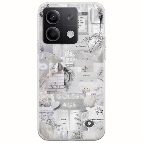 Aesthetic White Xiaomi Redmi Note 13 Pro 5G Flexible TPU (Διάφανη Σιλικόνη)