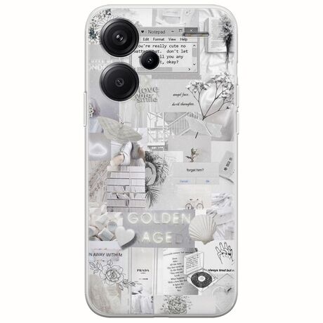 Aesthetic White Xiaomi Redmi Note 13 Pro Plus 5G Flexible TPU (Διάφανη Σιλικόνη)
