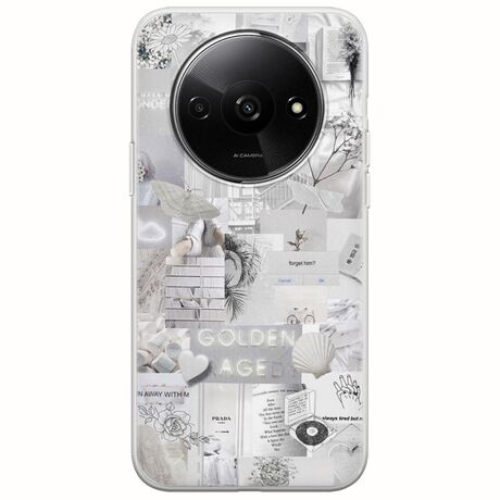 Aesthetic White Xiaomi Redmi A3 Flexible TPU (Διάφανη Σιλικόνη)