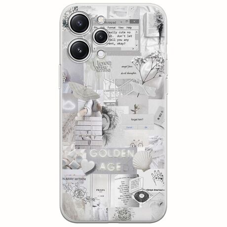 Aesthetic White Xiaomi Redmi 12 5G Flexible TPU (Διάφανη Σιλικόνη)