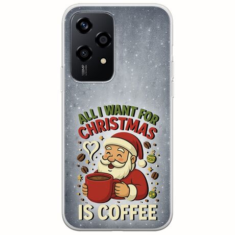 All I Want For Christmas Is - Coffee Honor 200 Lite 5G Flexible TPU (Διάφανη Σιλικόνη)