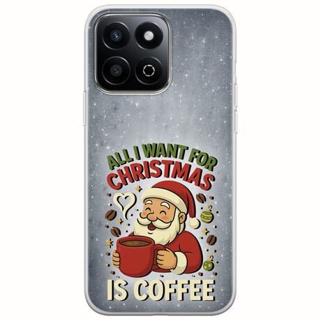 All I Want For Christmas Is - Coffee Honor 200 Smart 5G Flexible TPU (Διάφανη Σιλικόνη)