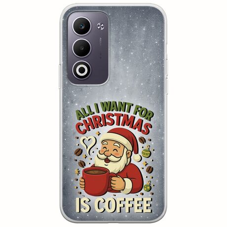 All I Want For Christmas Is - Coffee Oppo A5 4G/5G Flexible TPU (Διάφανη Σιλικόνη)