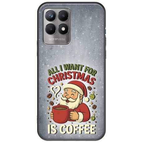 All I Want For Christmas Is - Coffee Realme 8i Black TPU (Μαύρη Σιλικόνη)